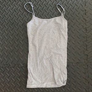 Gray Spaghetti Strap Tank Top